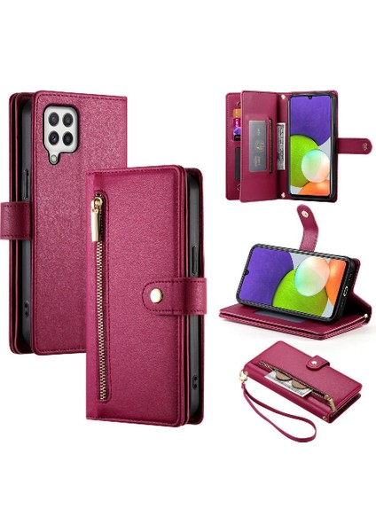 Samsung Galaxy A22 4g Iş Cüzdan Çok Fonksiyonlu Standı Için Flip Case (Yurt Dışından) modelleri