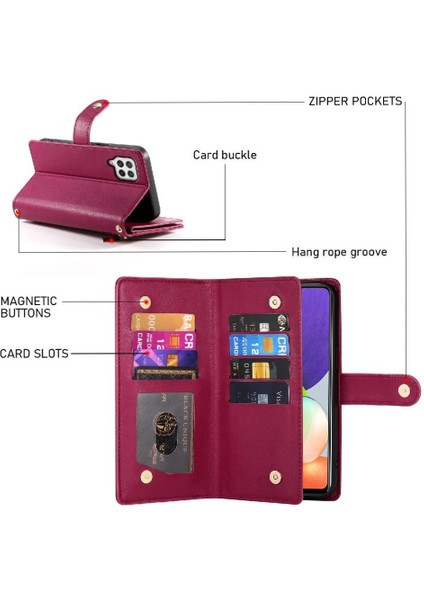 Samsung Galaxy A22 4g Iş Cüzdan Çok Fonksiyonlu Standı Için Flip Case (Yurt Dışından) indirimleri