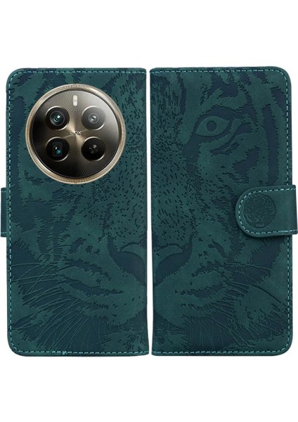 Realme 12 Pro Artı 5g Için Flip Case Kabartmalı Sevimli Kaplan Deri Cüzdan (Yurt Dışından)