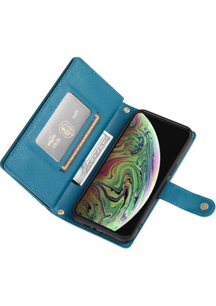 IPhone Xs Max Çok Fonksiyonlu Cüzdan Iş Crossbody Için Flip Case (Yurt Dışından) modelleri