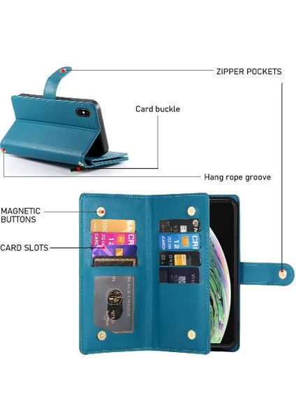 IPhone Xs Max Çok Fonksiyonlu Cüzdan Iş Crossbody Için Flip Case (Yurt Dışından) indirimleri