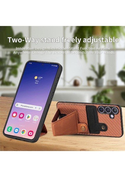 Samsung Galaxy S24 Artı Cardholder Standı Fonksiyonu Için Kılıf Braketi Tasarım (Yurt Dışından) fırsatları