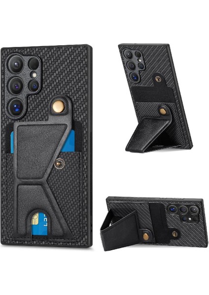 Samsung Galaxy S24 Ultra Braketi Standı Fonksiyonu Kart Sahibi Tasarım (Yurt Dışından)