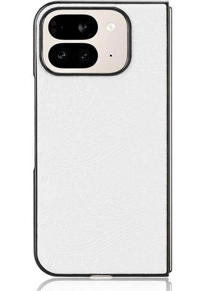 Google Piksel 9 Pro Fold Klasik Timsah Moda Için Şık Klasik Kılıf (Yurt Dışından)