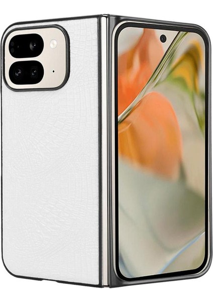 Google Piksel 9 Pro Fold Klasik Timsah Moda Için Şık Klasik Kılıf (Yurt Dışından)