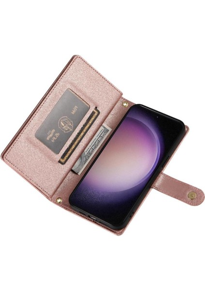 Samsung Galaxy S23 Çok Fonksiyonlu Cüzdan Crossbody Kayış Için Flip Case (Yurt Dışından) fırsatları