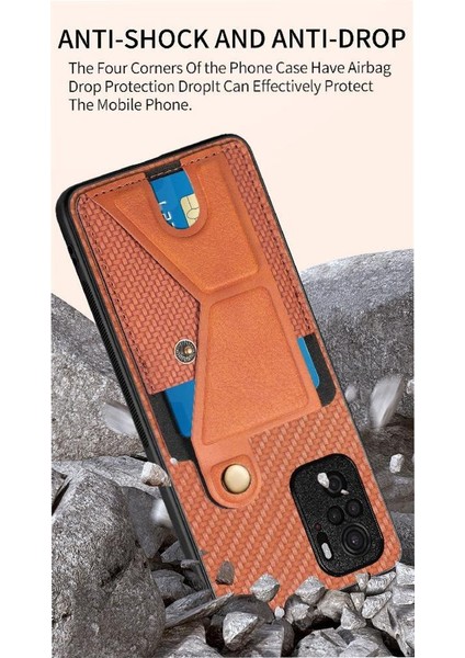Xiaomi Redmi Not 10 Için Kılıf 4g Standı Fonksiyonu Cardholder Manyetik Tasarım (Yurt Dışından) indirimleri