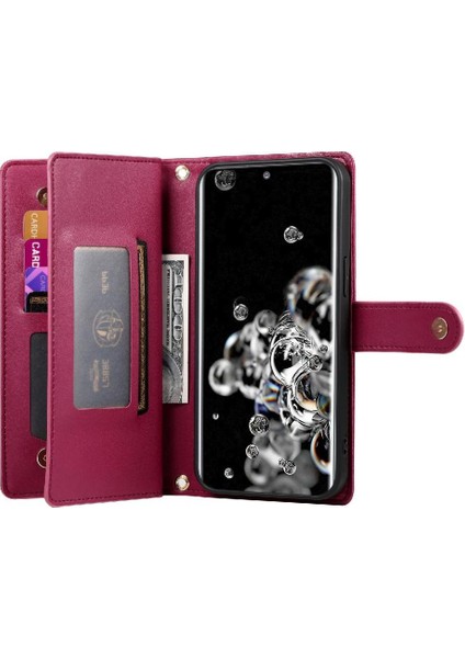 Samsung Galaxy S20 Için Flip Case Ultra Çok Fonksiyonlu Standı Cüzdan Kayış (Yurt Dışından) indirimleri