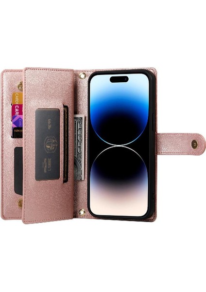 IPhone 14 Için Flip Case Pro Standı Iş Cüzdan Çok Fonksiyonlu Kayış (Yurt Dışından) fırsatları