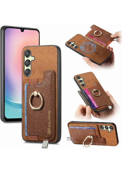 Samsung Galaxy A24 Halka Standı Tutucu Cüzdan Magsafe Uyumlu (Yurt Dışından)