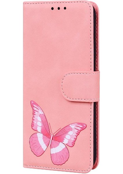 Google Piksel 9 Pro Xl Kelebek Renk Baskılı Flip Folio Kapak Için Kılıf (Yurt Dışından)
