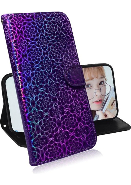 Google Piksel 9 Pro Xl Için Kılıf Cüzdan Kılıf Glitter Renkli Standı Tutucu (Yurt Dışından)