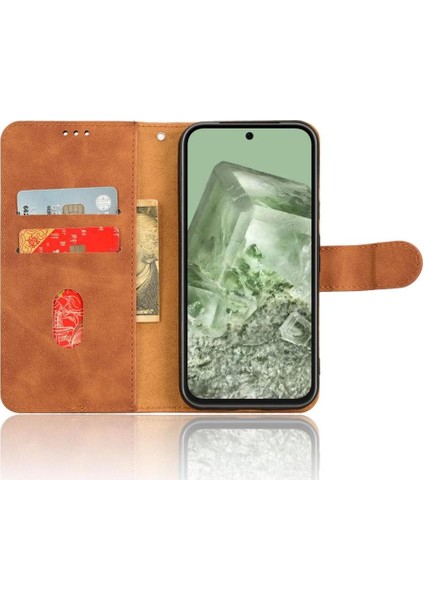 Google Piksel 8A Pu Deri Kickstand Yan Toka Cüzdan Için Flip Case (Yurt Dışından) modelleri