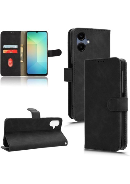 BDT Boutique Samsung Galaxy A06 Kickstand Cüzdan Yan Toka Pu Kart Için Flip Case (Yurt Dışından)