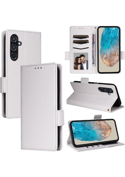 Samsung Galaxy M35 5g Pu Deri Manyetik Yan Toka Kart Için Flip Case (Yurt Dışından)