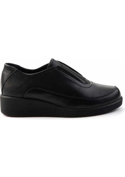 Siyah Hakiki Deri Kadın Casual Ayakkabı K01809034003 fiyatları
