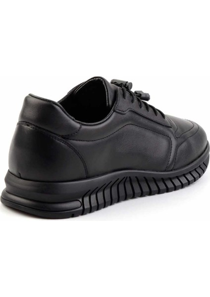 Siyah Napa Hakiki Deri Erkek Casual Ayakkabı E01018025543 fırsatları