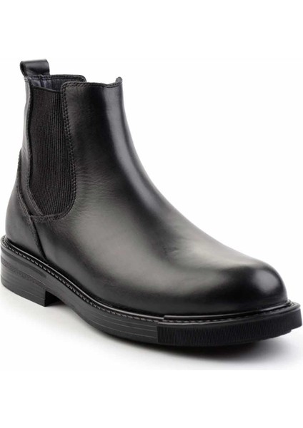 Siyah Antik Hakiki Deri Erkek Bot & Bootie E02863010641 modelleri
