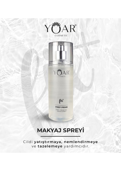 Nemlendirici Makyaj Sabitleme Spreyi, Make-Up Fix Sprey- E Vitaminli