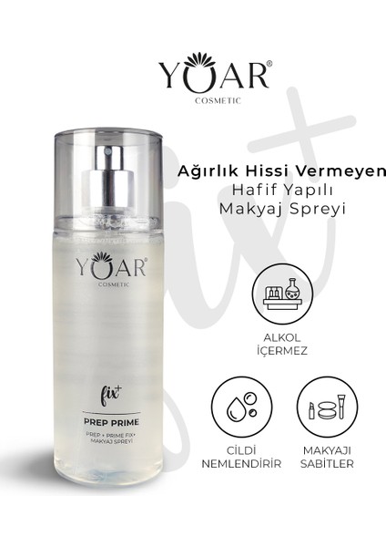 Nemlendirici Makyaj Sabitleme Spreyi, Make-Up Fix Sprey- E Vitaminli