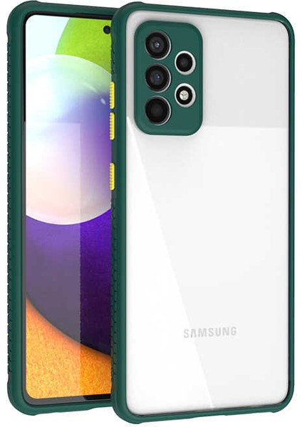 Samsung Galaxy A52 Kılıf ​​Kaff Kapak - Koyu Yeşil