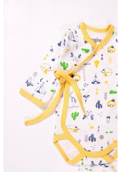 Kruvaze Bağlamalı Camp Desenli 2'Li Erkek Takım modelleri