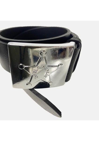 Manda Deri Özel Güvenlik Erkek Pantolon Kemeri Siyah Özel Güvenlik Yazılı Tokalı En 4cm indirimleri