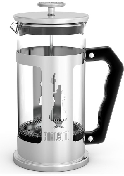 Preziosa Kahve Presi, Kahve Veya Çay Için French Press Filtre, Paslanmaz Çelik Gövde ve Borosilikat Cam Kap, Bulaşık Makinesinde Yıkanabilir, 350 Ml, 3 Fincan Için