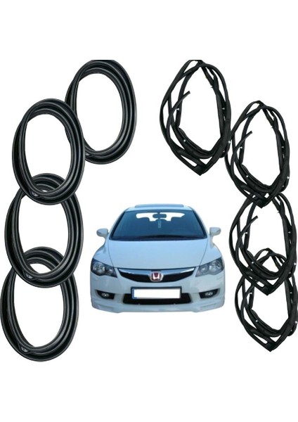 Honda Civic Fd6 Kapı ve Kasa Fitil 06-11 8 Adet