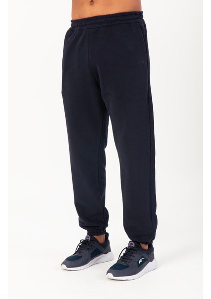 Oversize Erkek Lastik Paça Lacivert Eşofman Altı 22398