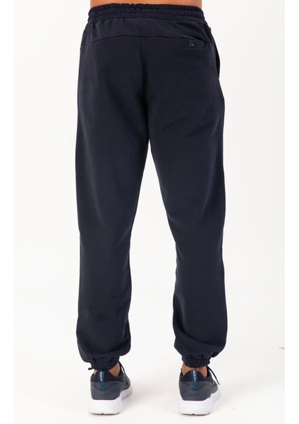 Oversize Erkek Lastik Paça Lacivert Eşofman Altı 22398