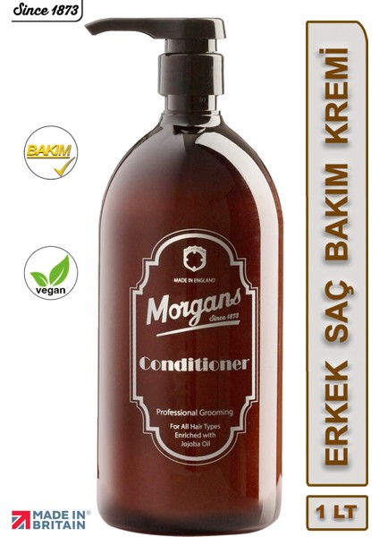 Morgan's Men's Conditioner - Erkeklere Özel Saç Bakım Kremi 1000 ml