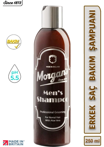 Morgan's Pomade Men's Shampoo - Erkeklere Özel Saç Bakım Şampuanı 250 ml