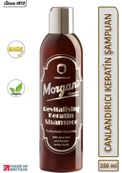 Morgan's Pomade Revitalising Keratin Shampoo  - Canlandırıcı Keratin Şampuan 250 ml