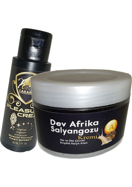 Afrika Kcrbo:30 Anti-Aging Krem 100ML Dev Afrika Salyangozu Ile + Caraboa Bayan 0rgazzm Kremi