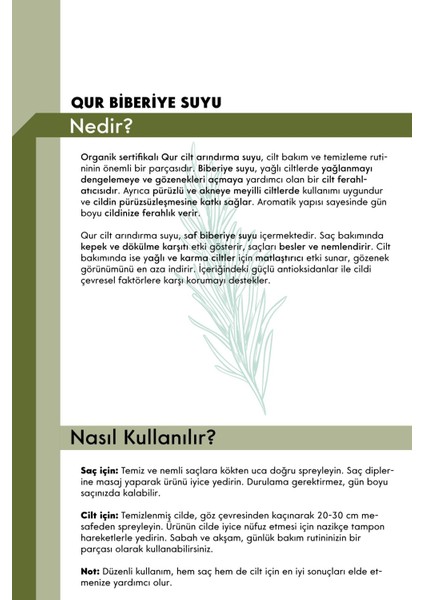 Organik Biberiye Suyu Kepek Cilt Temizleyici Yağlanma Dengeliyici indirimleri