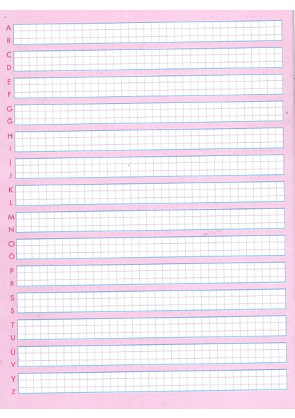 Ilkokul 1 ve 2 Sınıf Öğrencileri Için Standart A4 Güzel Yazı Defteri