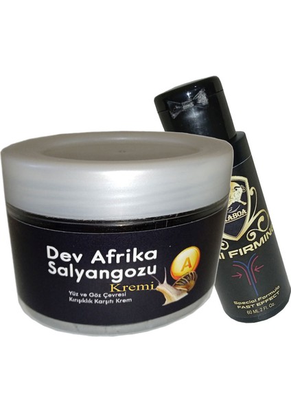 Cilt Kremi Kcrbo:31 Anti-Yaşlanma 100ML Dev Afrika Salyangozu ve + Caraboa Wajjina Sekiııendırici Krem 60 ml
