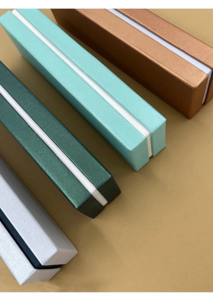 Çift Kapaklı Sert Karton Karma Renk Bileklik Kutusu 10 Adet / Kapak Kutu Kapak-Süngerli fiyatları