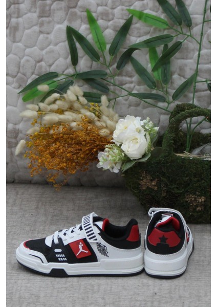 Cool King Kısa Siyah Kırmızı Rahat Sneaker Çocuk Ayakkabı fırsatları