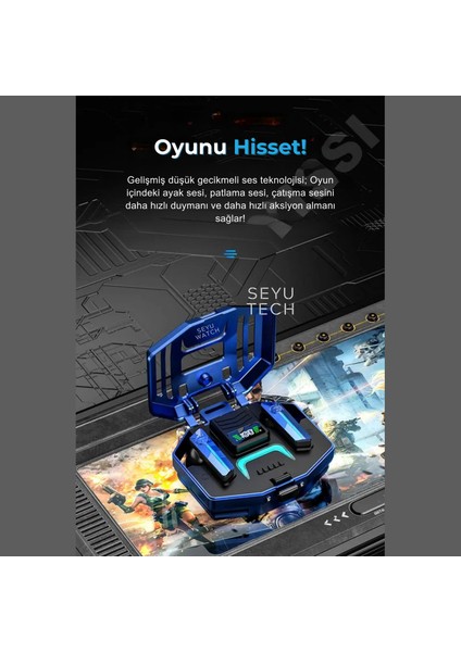 Dx-05 Gaming Oyuncu Kulaklığı 360° Ses/anc Ios ve Android Tüm Telefonlara Uyumlu Bluetooth Kulaklık