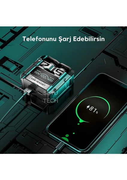 M25 Oyuncu Kulaklığı Enc Mod Aktif/9d Soundıos ve Android Tüm Telefonlara Uyumlu Bluetooth