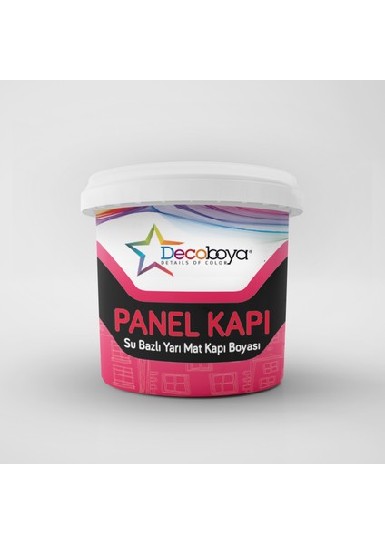 Su Bazlı Panel Kapı Hobi Boyası 3 kg