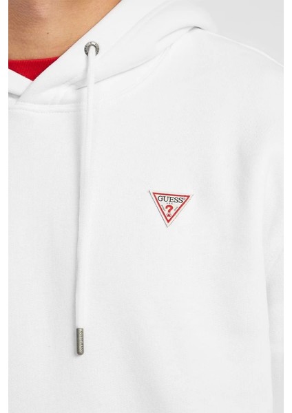 Erkek Beyaz Iconic Sweatshirt