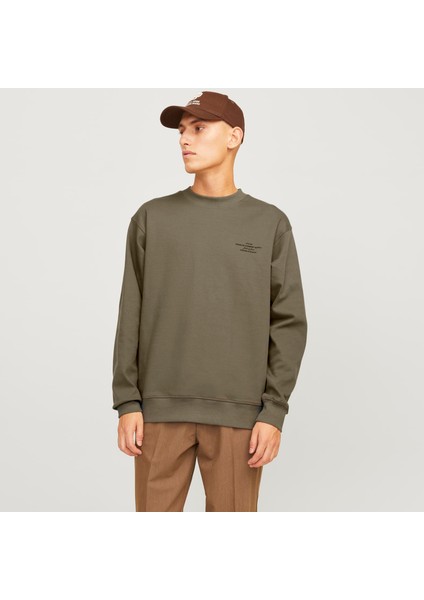 Erkek Gögüs Logo Baskili Sweatshirt - Blachad fırsatları