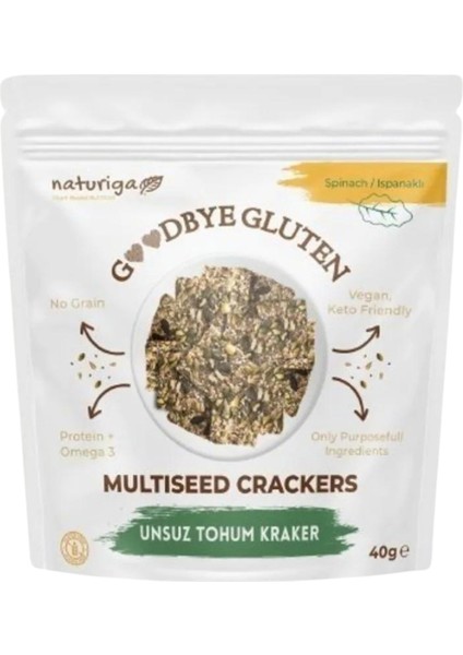 Goodbye Glutensiz Ispanaklı Kraker 40 gr