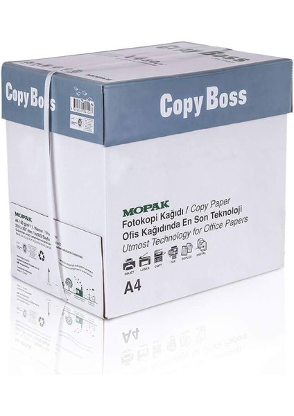 Copy Boss A4 80 Gr/m² Fotokopi Kağıdı 500 sayfa 5'li Paket / Koli