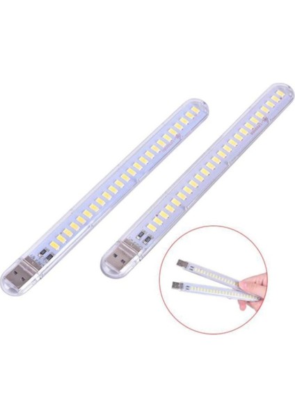 24 LED Beyaz Işık Taşınabilir Mini USB LED Lamba 5730 Smd Kamp Stick LED