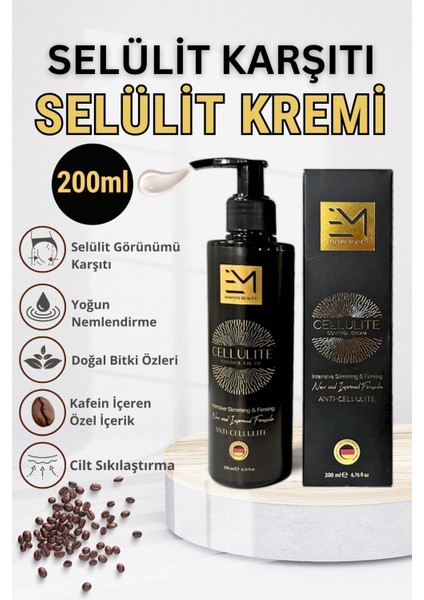 Krem - Profesyonel Kafein ve Doğal Özler İçerir 200 ml