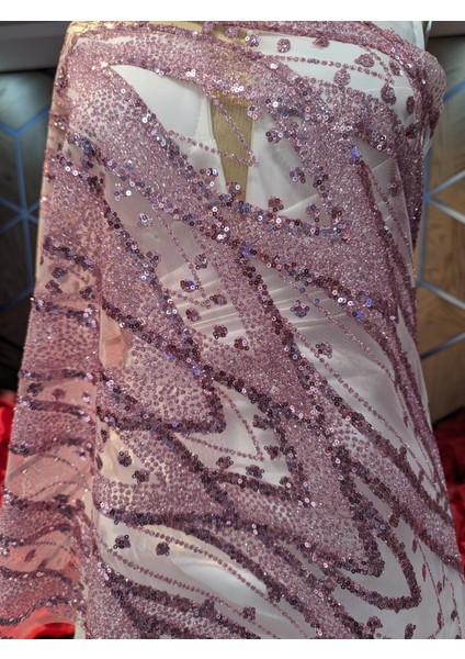 10 Yard Çift Baskı Serigrafili Tulle (Parti Elbiseleri Için 411)